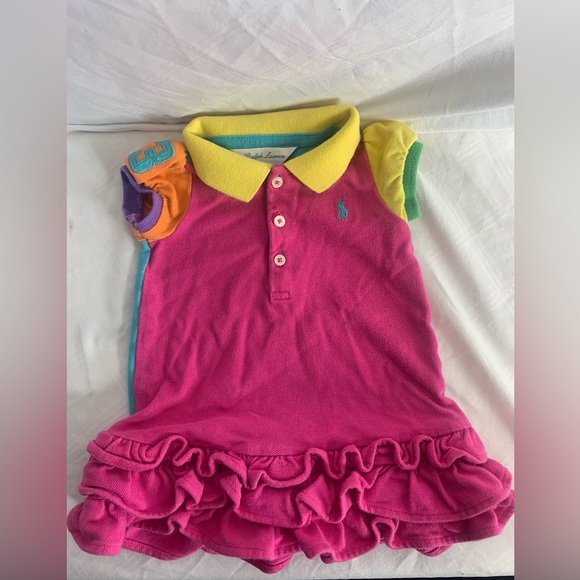 Ralph Lauren Kids Multicolor Polo Dress - Picture 1 of 6
